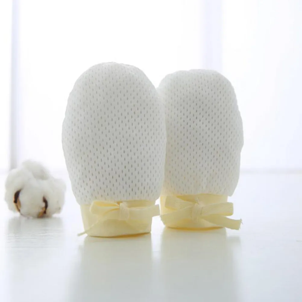 6Pair Baby Anti-Grasping Gloves Premium Cotton Stretchy Newborn Hand Protectors Comfortable Safe for 0-1 Year Old