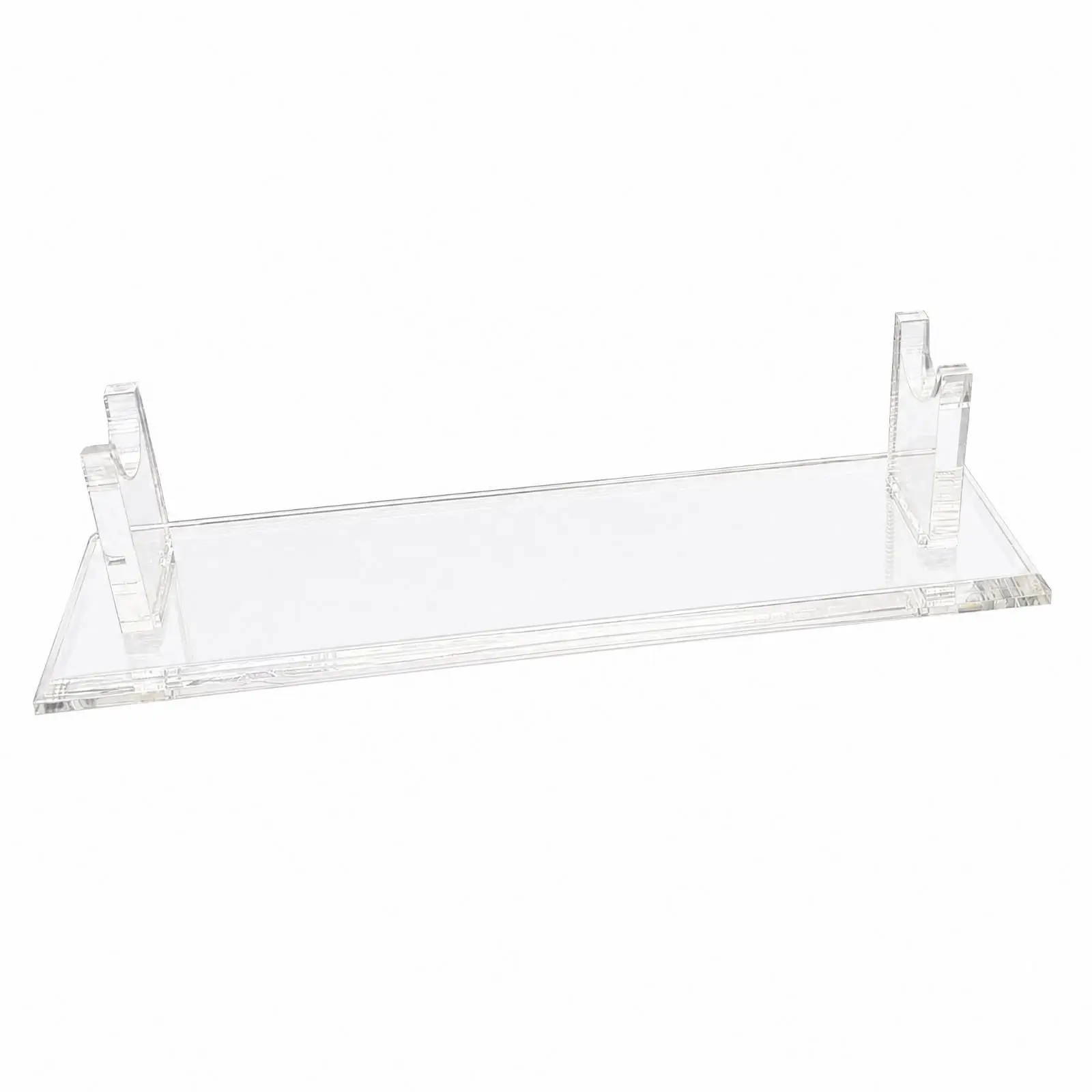 Acrylic Sword Display Stand Tabletop Horizontal Sword Stand with Scooped Cradles Freestanding for Model Collectors, Desks,