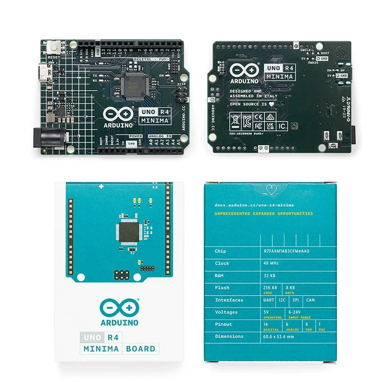 Original Arduino UNO R3 Arduino UNO R4 Minima/WiFi Internet of Things Starter Kit Programming Learning Tutorials