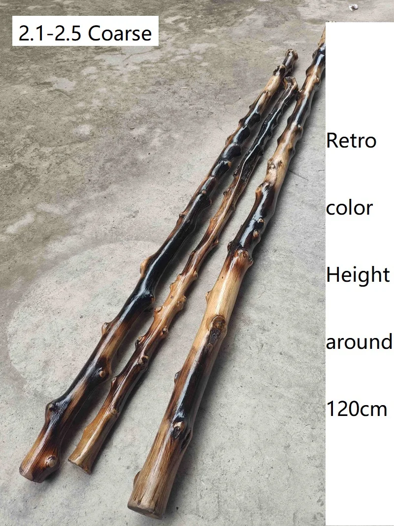 Tengtiao Climbing Staff Natural Tengmu Straight Staff Tree Durian Straight Staff Wild Tengtiao Integrated Wooden Staff