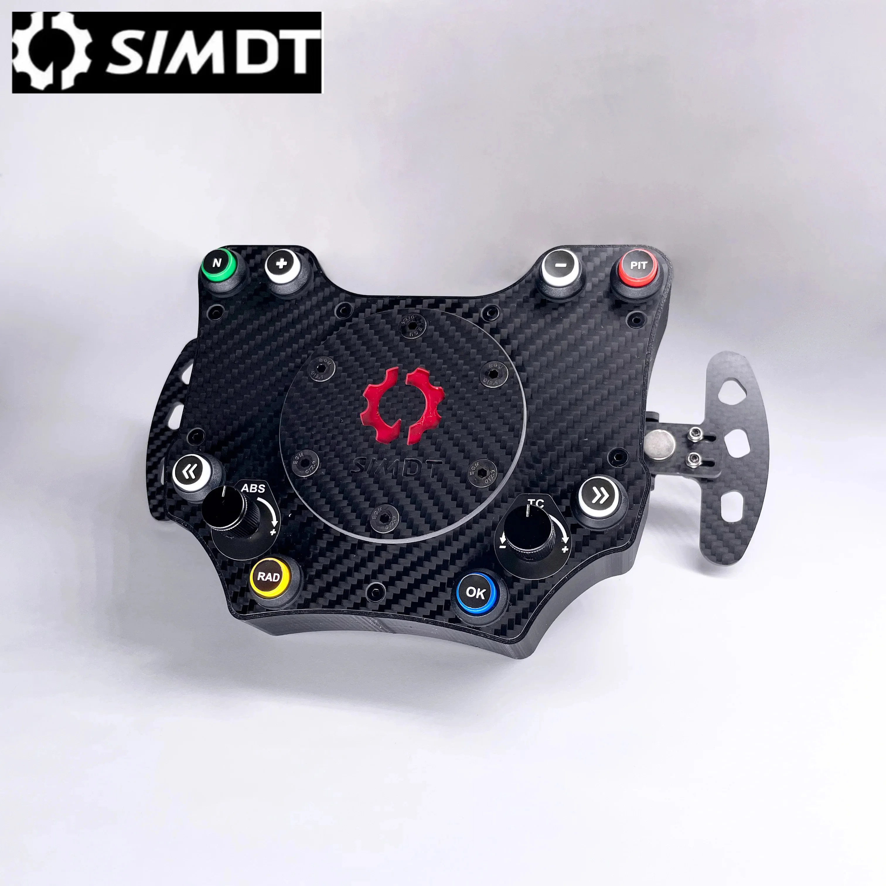 Sim Racing Bluetooth Wireless Steering Wheel Switch Button Plate Center Control Box for SC2 Logitech Thrustmaster for Simagic