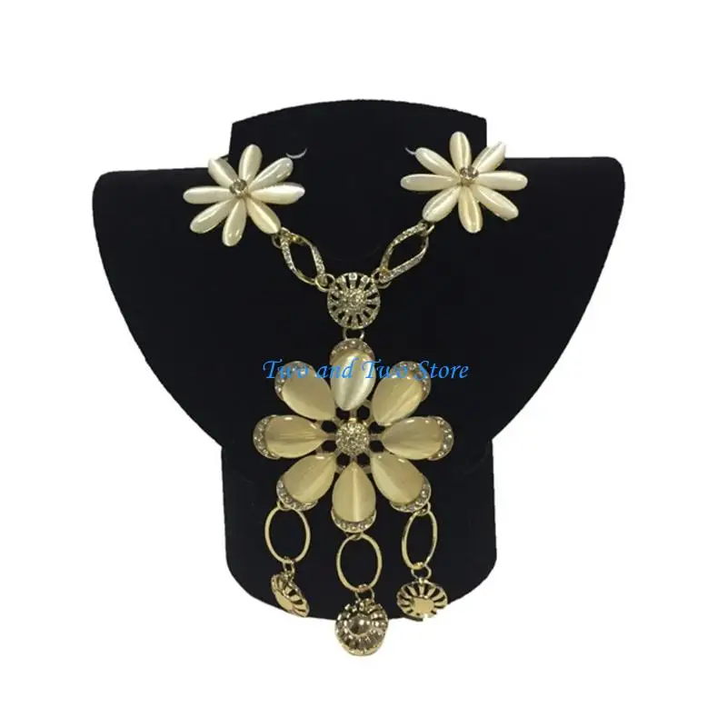 HX6F Multifunctional Foldable Jewelry Display Stand For Necklace Earring Ring Organiser