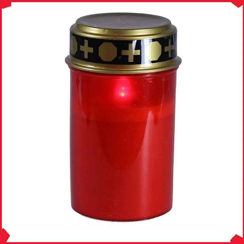 B17B 4X เทียนหลุมศพสําหรับสุสานไฟพลังงานแสงอาทิตย์หลุมศพพร้อมไฟ LED ไฟหลุมศพลมต่างๆ