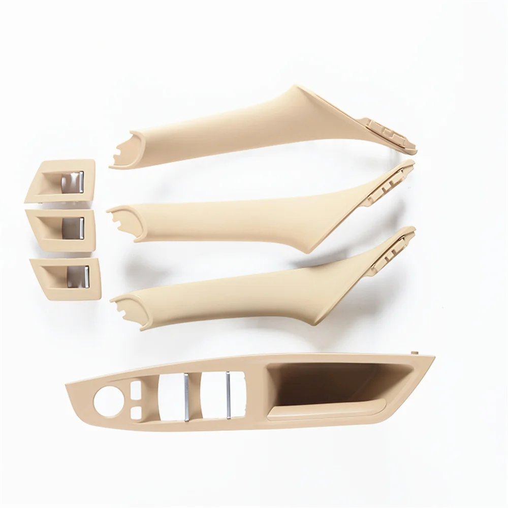 

Beige Standard Version Inner Door Handle 7Pcs Right-Hand Drive for BMW 5 Series