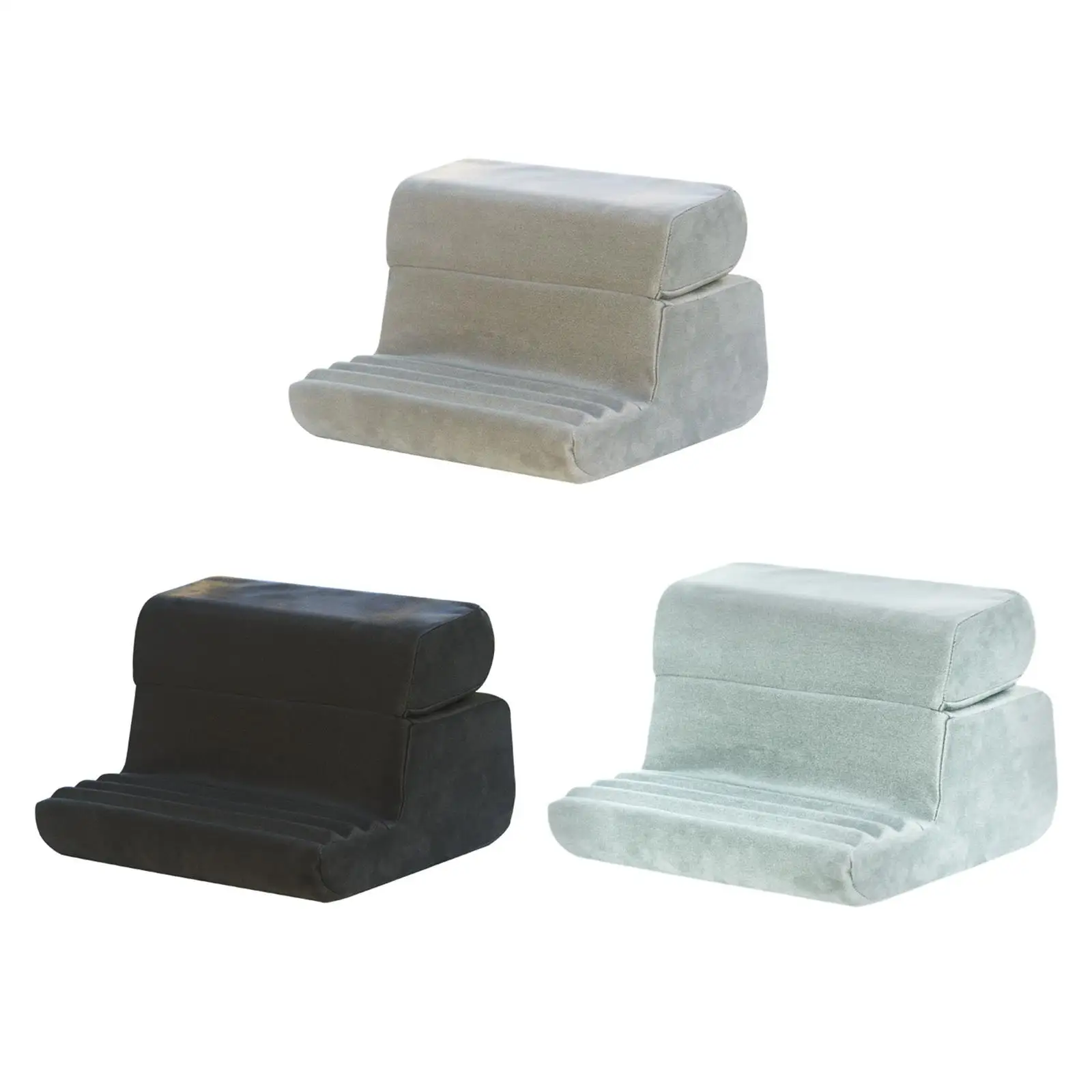 

Tablet Pillow Stand Lightweight with Storage Pockets Lazy Holder Stand Reading Stand for Book Sofa Ground Car Travel Office