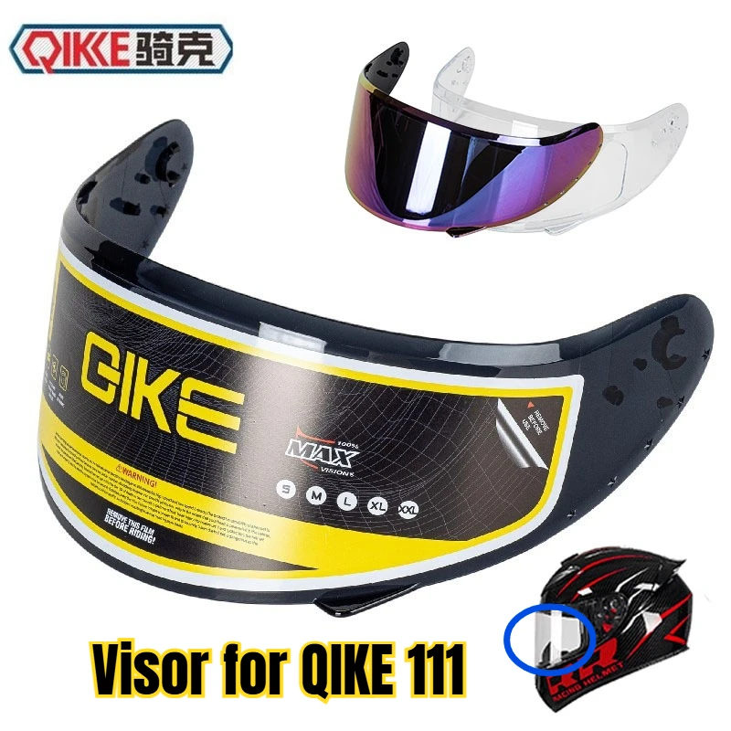 

Визор для мотоциклетного шлема QIKE 111, защита от УФ-излучения и ветра, сменные аксессуары для мотошлемов