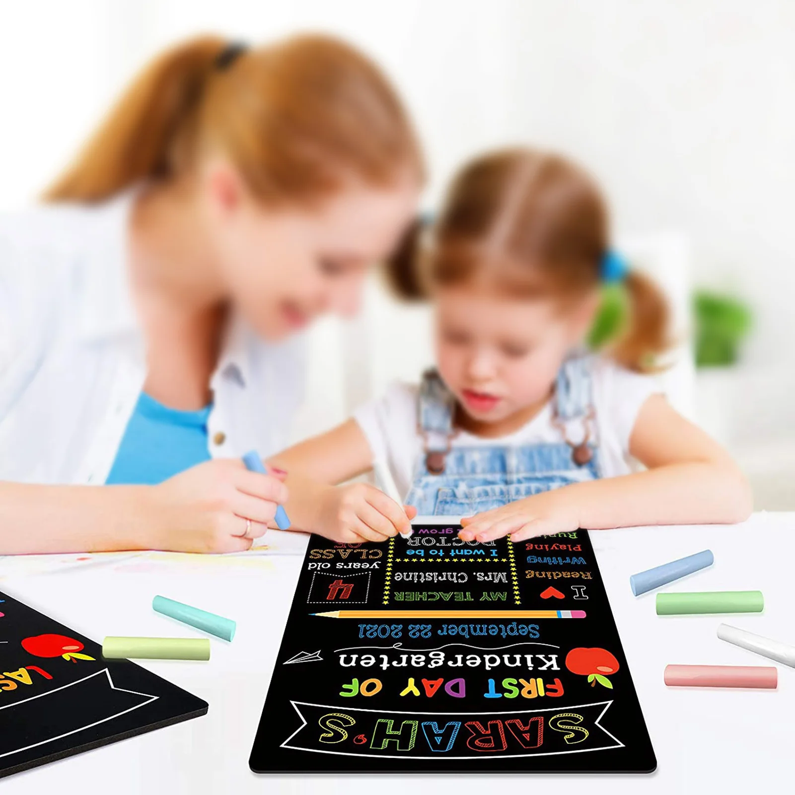 School Opening Double-sided Message Board Introduce Your Name/Age/Class Message Board for Kindergarten Preschool