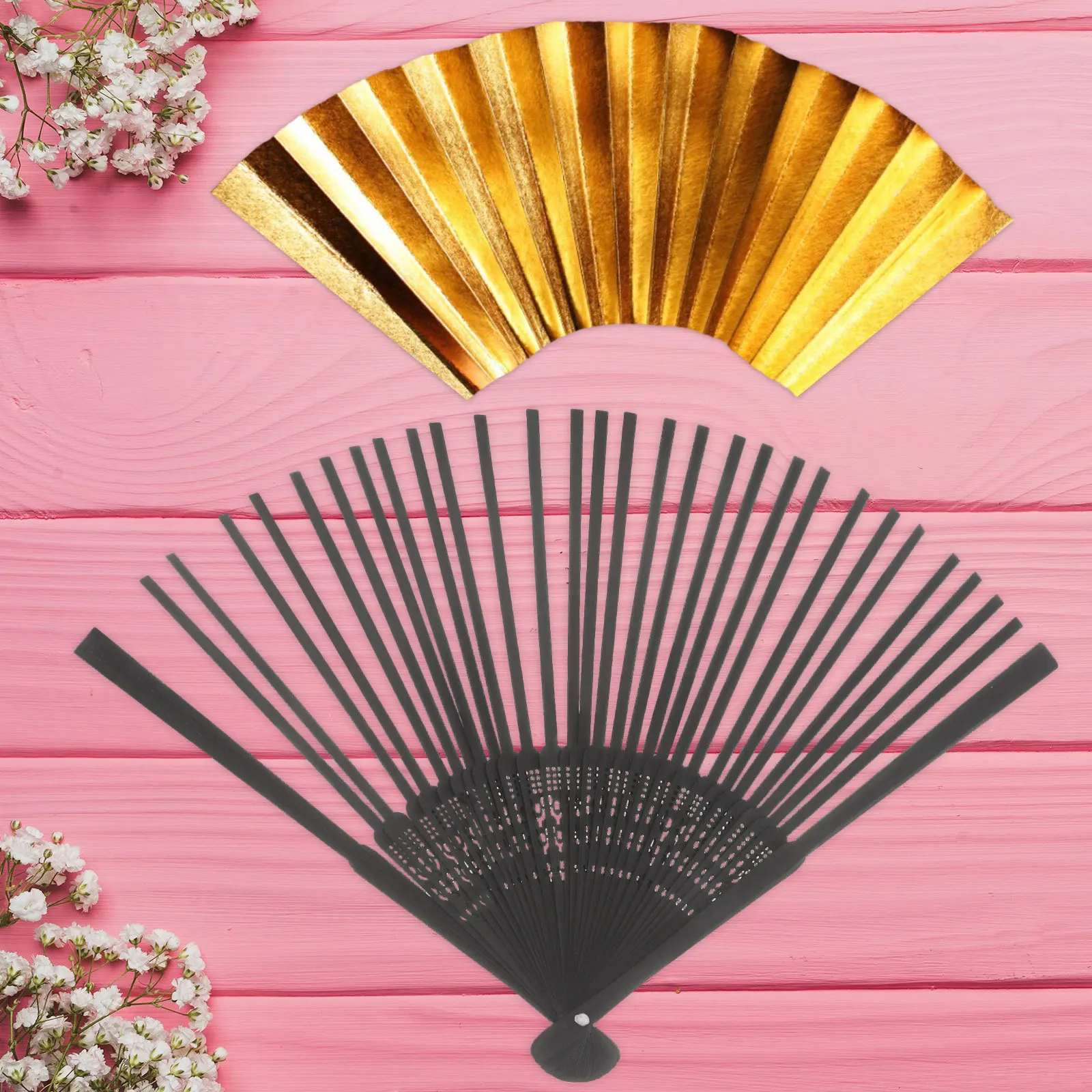 

4pcs Bamboo Folding Fan Ribs Diy Handheld Frame Kit Blank Replacement Spines For Chinese Folding Fan Craft Vintage Style