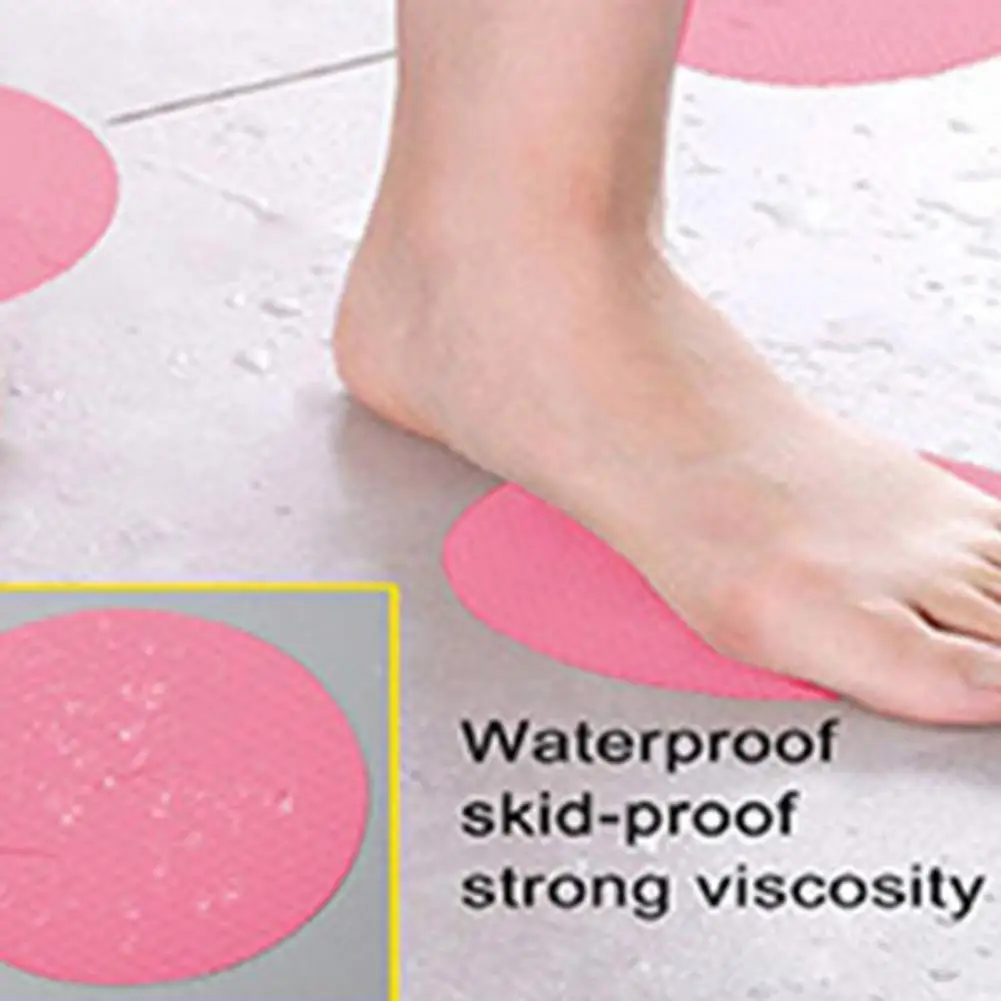 6Pcs/12Pcs Practical Anti-skid Stickers Creative Shape Anti-slip Bathtub Stickers Non-Slip Texture Multipurpose