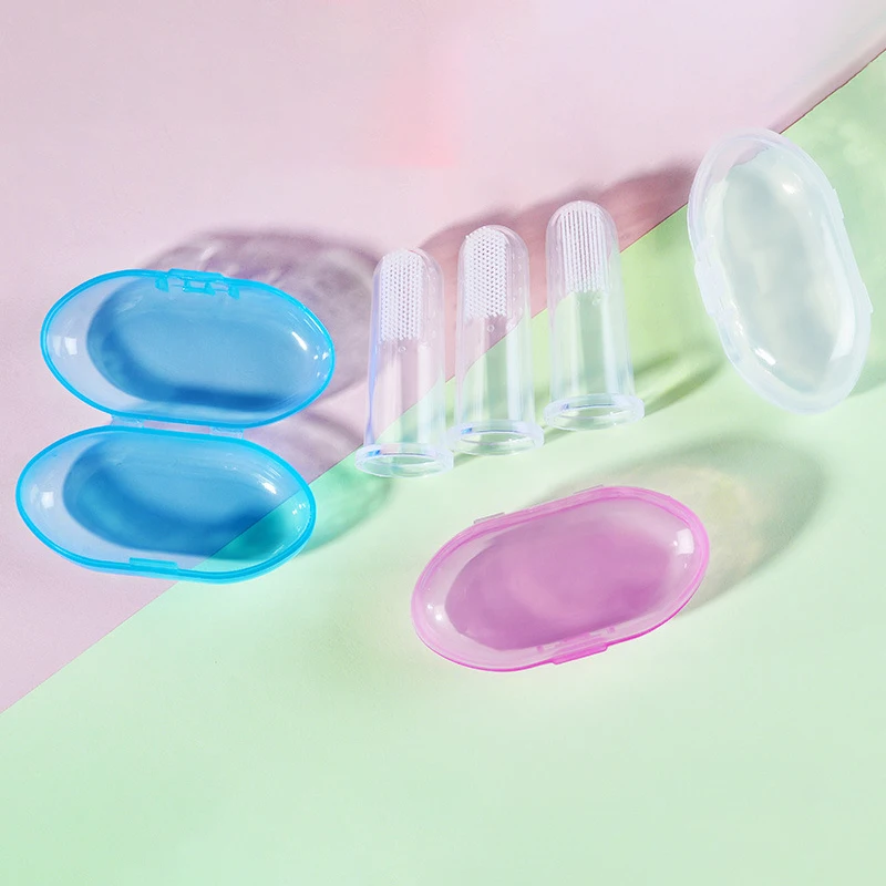 

Baby Finger Toothbrush Children Teeth Clear Baby Care Products Soft Silicone Infant Tooth Brush Rubber Cleaning Baby Brush