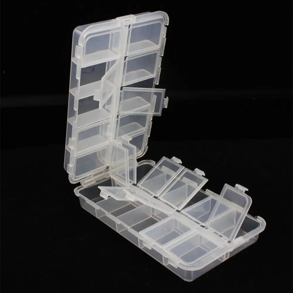 20 Holes Fishing Line Box Portable Fishing Tackle Plastic Box for Lures Hooks Outdoor Fishing Tackle Boxes Accosseries