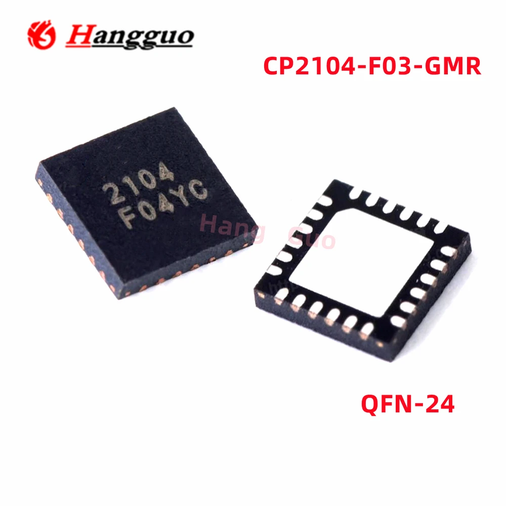 5PCS/Lot Original CP2104-F03-GMR SIL2104 QFN24 USB to UART Bridge Controller Chip