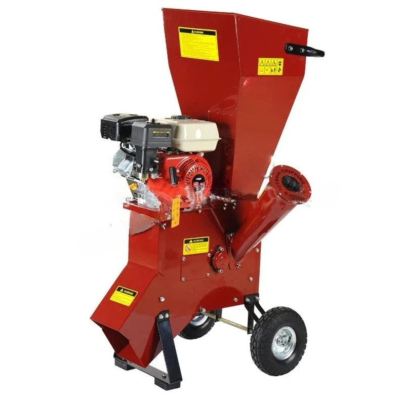 Horsepower Agricultural Garden Shredder Machine CXC-707 Movable  Wood Shredder Wood Chipper Machine Use Oil