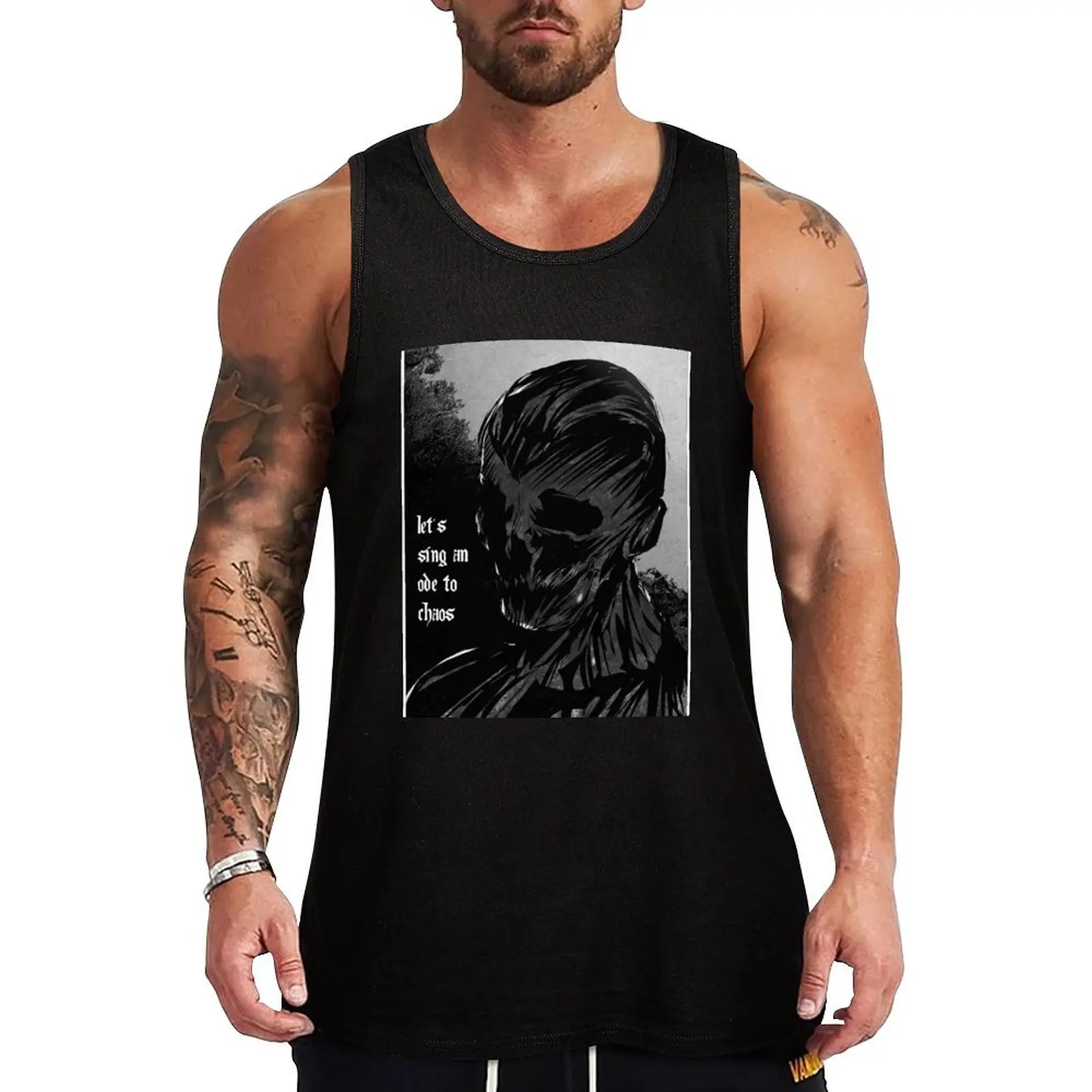 

Let's sing an ode to chaos Tank Top Men gym sportswear man sexycostume running shirt underwear