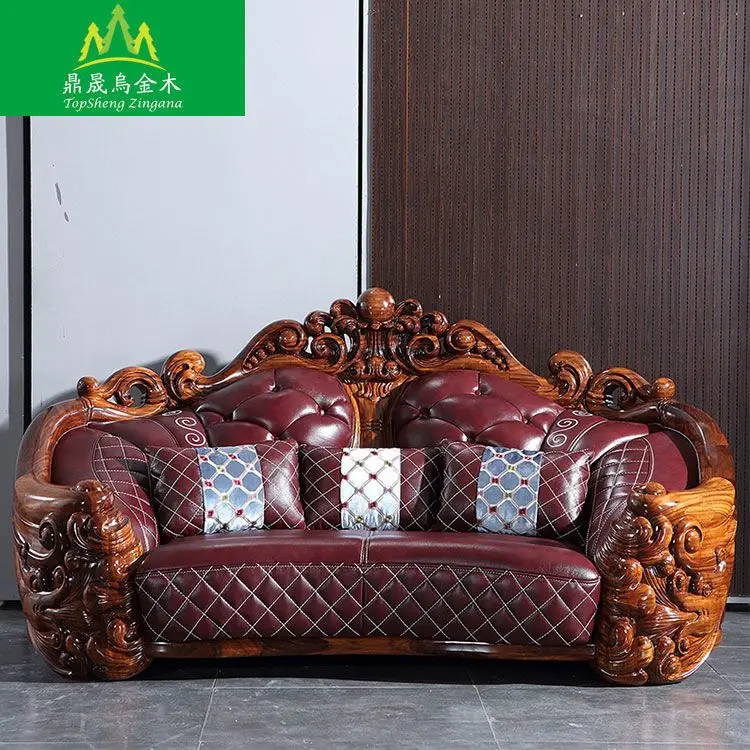 Диван из черного дерева