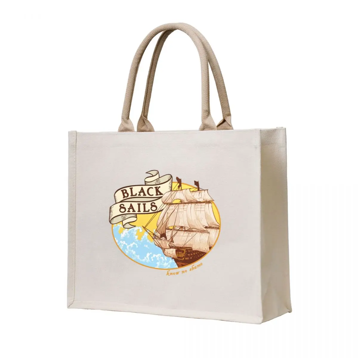 

Black Sails - Know No Shame Tote Bag Cloth bags women bag tote bag custom hand
