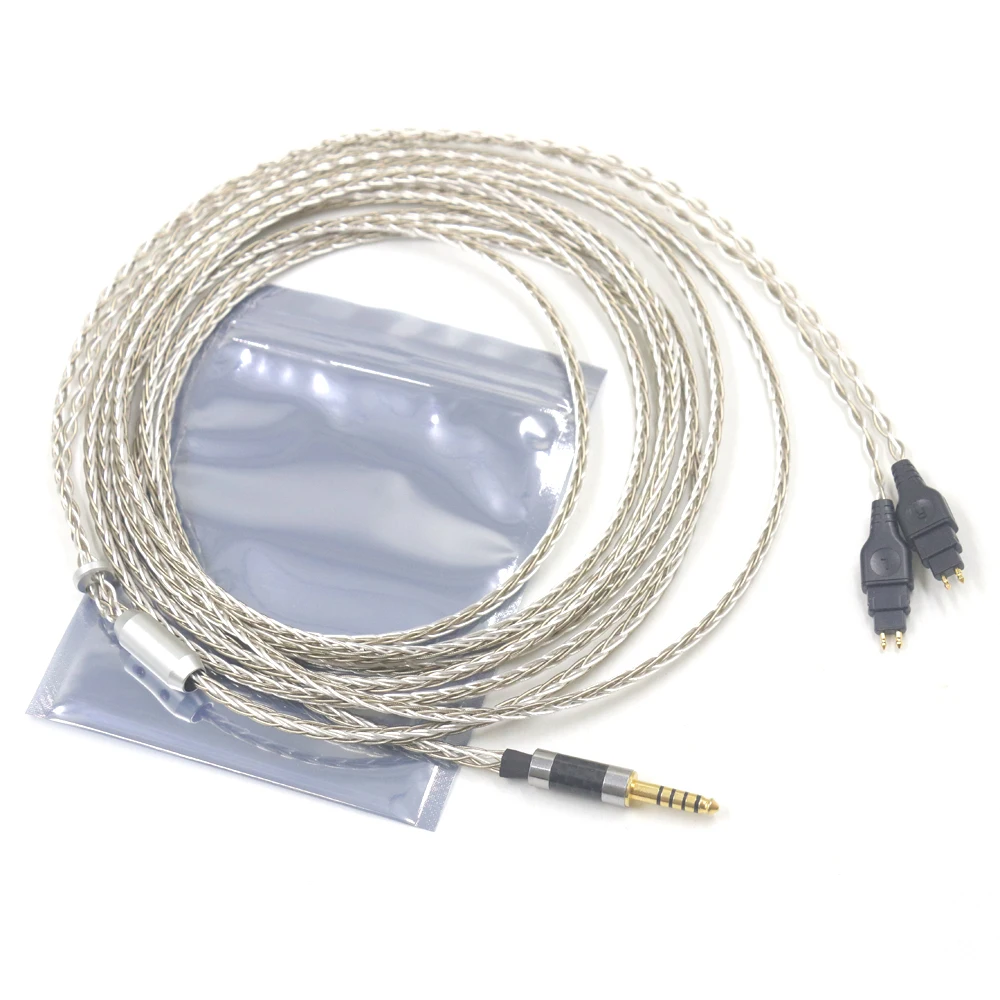 

High Purity Silver Mixed Braided Cable XLR 4.4mm For Sennheiser HD580 HD600 HD650 hd545 hd565 hd535 HD660S HDxxx