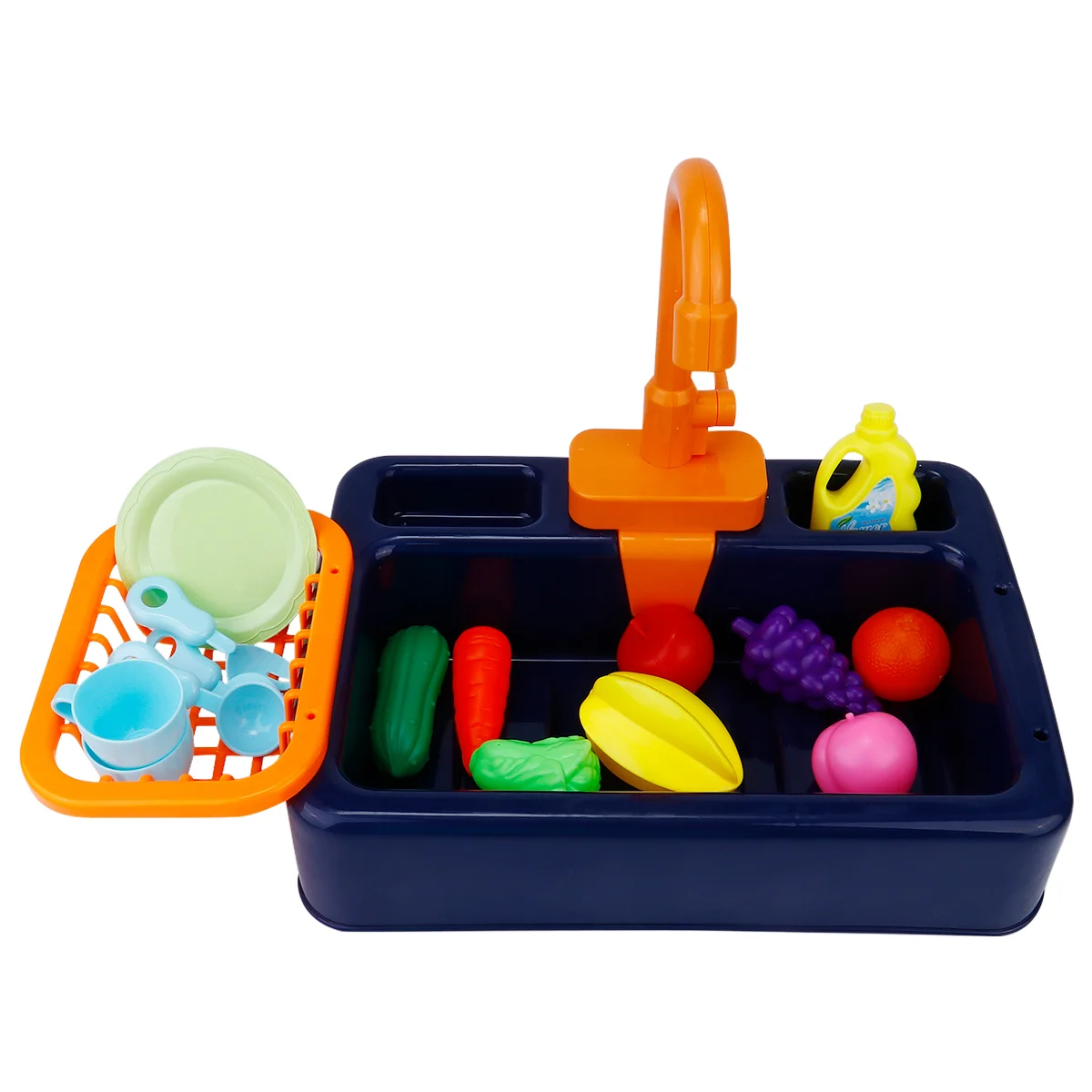 Kids Sink with Running Water Dishwasher Toy Play House Dishwashing Toys Kitchen