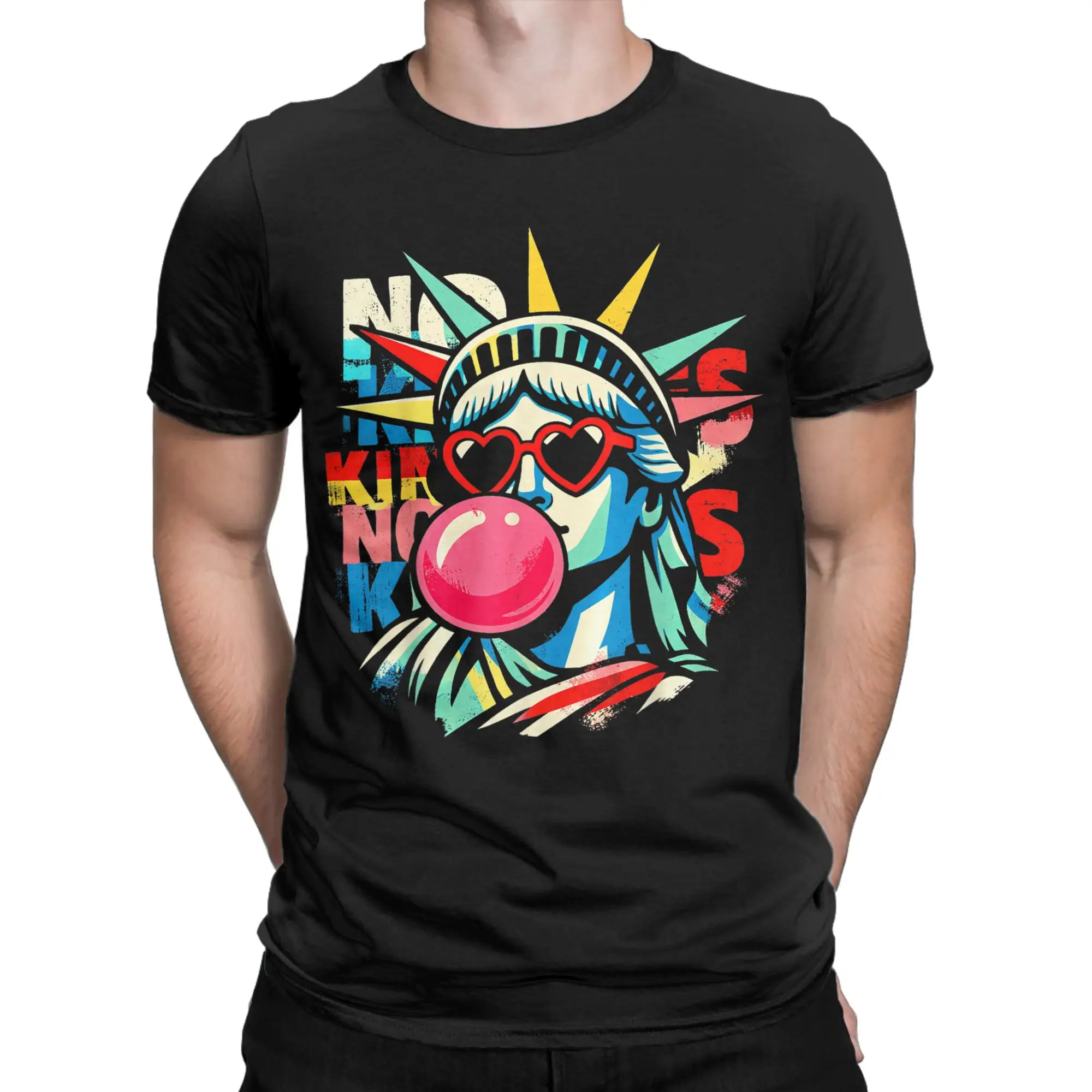 Resist Statue Liberty Cat Equality Retro Edgy Subtle Protest T-Shirt Summer  Awesome Tshirt For Mens Short Sleeve Clothes