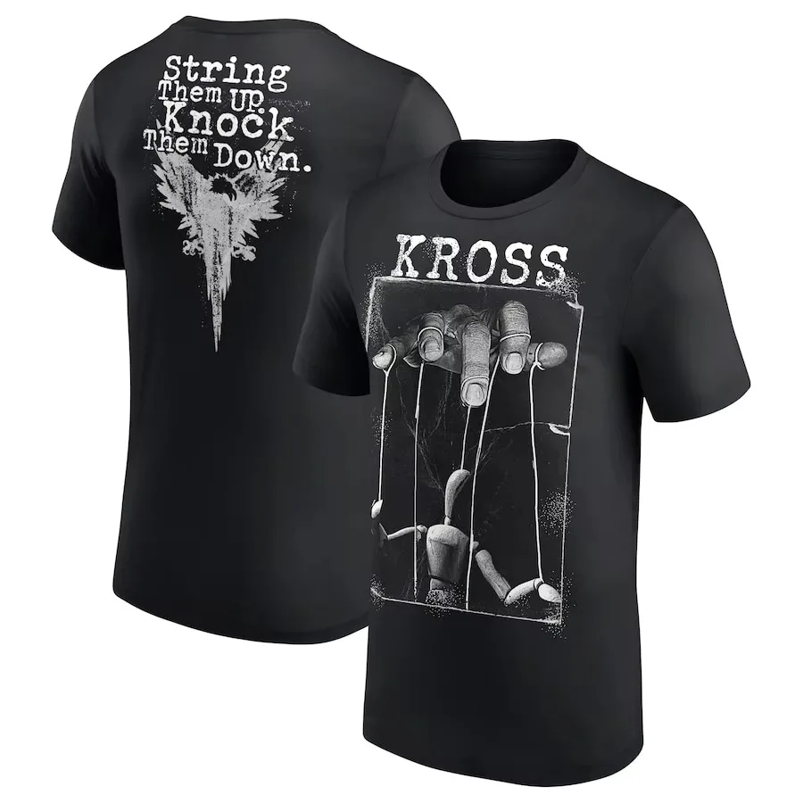 

Karrion Kross String Them up Мужская и женская хлопковая футболка в стиле ретро с короткими рукавами, спортивная футболка, летняя уличная одежда
