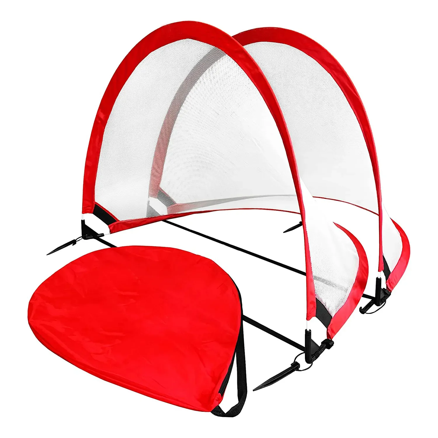 High quality folding football goal portable football practice training net with easy storage bag