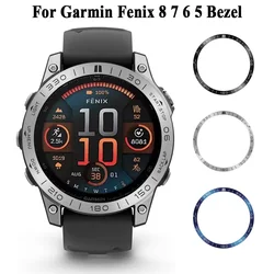 Watch Bezel For Garmin Fenix 8 7X 51mm 7 47mm 6X 6 5X 5 Smartwatch Protector Metal Cover Bumper Ring Shell Frame Protective Case