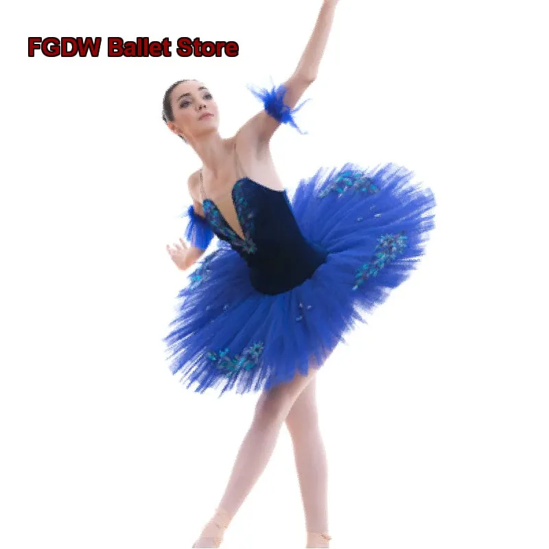 Blue Bird Variation Adult Competition Professional Performance Blue Tutu Children's Kids
