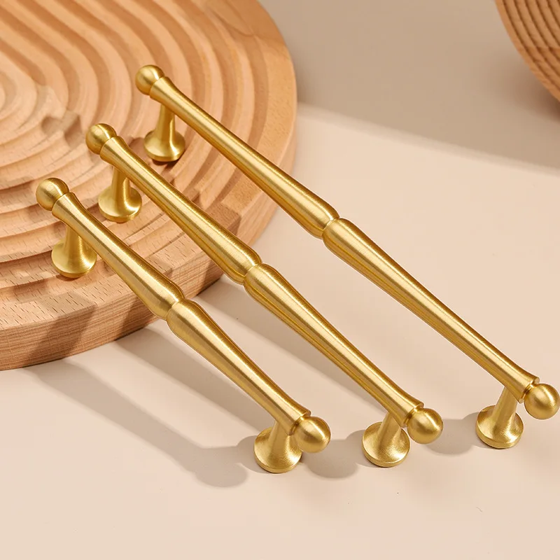 Pure Copper Furniture Brass Handle, Chinese Cabinet, Door Hardware, Gold, Clothes, New, Wholesale