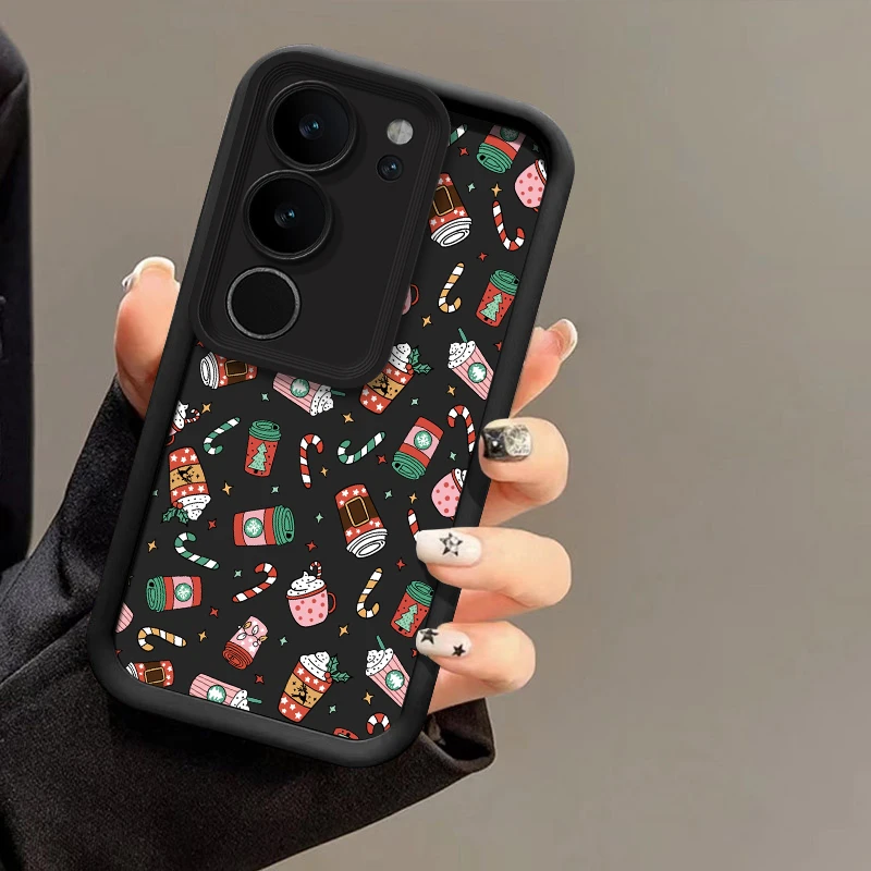 Cartoon Cute Print Phone Case For Vivo Y300 Y53S Y52 Y51A Y50 Y400 5G Y200 Y100 Y89 Y77T Y76S Y72 Y55 Silicone Shockproof Cover