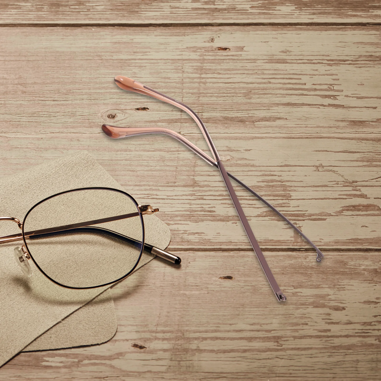 

1Pair Glasses Arm Replacement Metal Universal Eyeglasses Arms Legs Glasses Parts Non-Slip Comfortable Eyeglasses Repair Kit