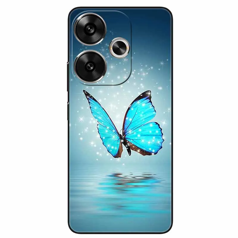 For Xiaomi Redmi 13 Case Silicon TPU Black Bumper Cover Phone Cases for Redmi 13 4G 5G Redmi13 Protection Coques Soft Shell