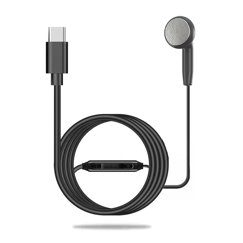 3.5 مللي متر/Type-c سماعات أذن سلكية في الأذن HiFi سماعات رأس ستيريو جانب واحد سماعة أذن أحادية سماعات أذن سلكية لمشغلات MP3 للهاتف #3