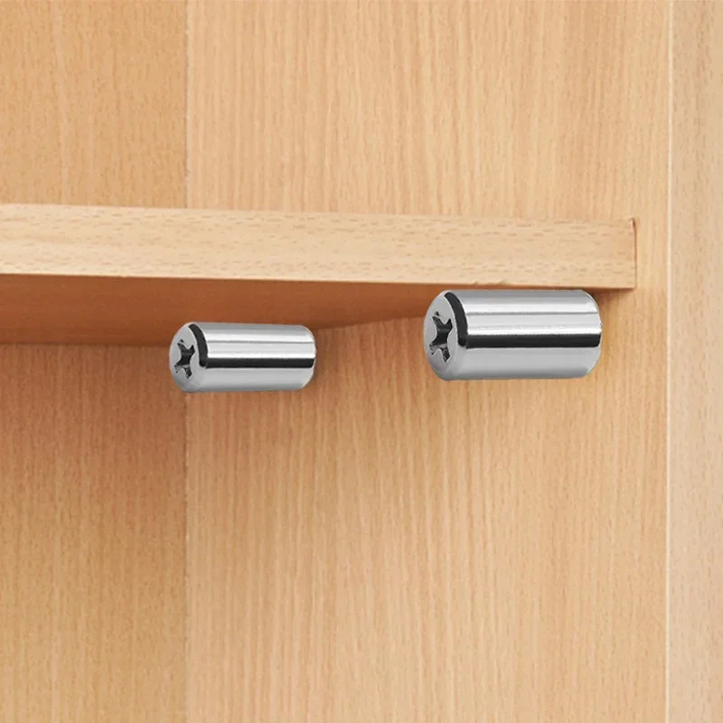 Self Tapping Screw Layer Plate Holder Wardrobe Furniture Shelves Bracket Screw Fixed Shelf Support Pegs with Non-Slip Sleeve