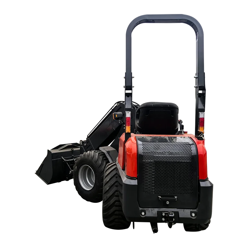 Customized telescopic loader 25hp Kubota engine hydraulic small slip steering loader wheel loader