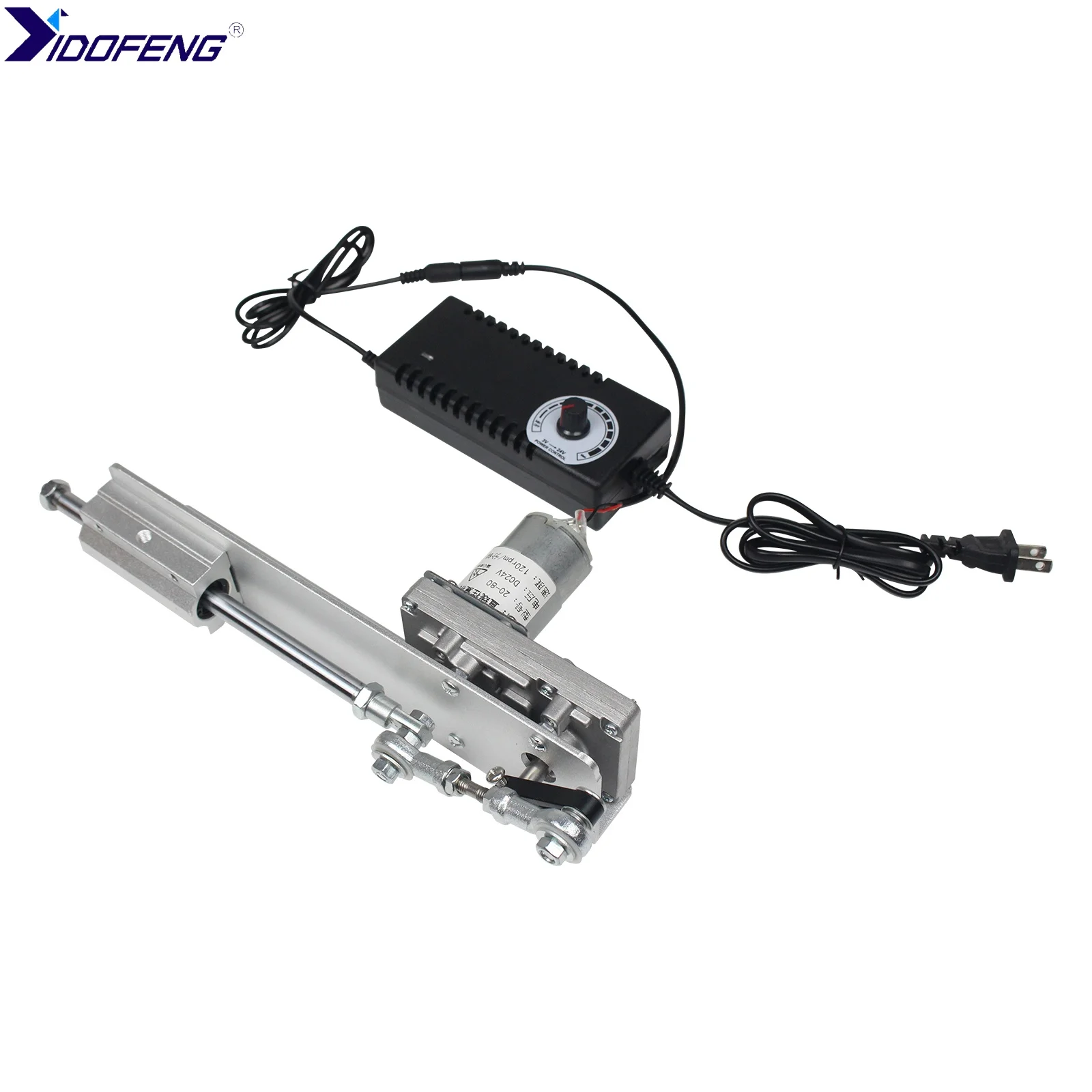 24V DC Reciprocating Linear Actuator Adjustable Telescopic Rocker Arm Reciprocating Cycle Motor Linear Push Pull Rod With Speed