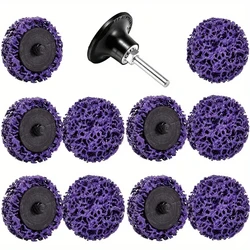 10/21Pcs 2-Inch Polishing Strip Discs Wheel Set with Holder for Paint Removal Grinding Clean Surface Preparation