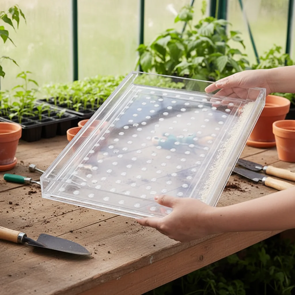 Handheld Seeder and Digger Plastic Seedling Tools  for Different Plant Seeds Sowing Holes Can Be Customized Farm Greenhouse Use