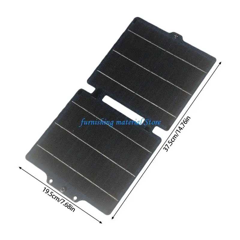 Y5GD 10W 5V جهاز اللوحة الكهروضوئية مع طلاء ETFE للمتانة، مخرج طويل البلورية أحادي البلورية قابل للنقل للسفر والسفر