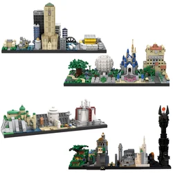 City Buildings Back to the Future Fairy Tale Magic Castle House Movie Skyline Architecture Building Blocks City Toys