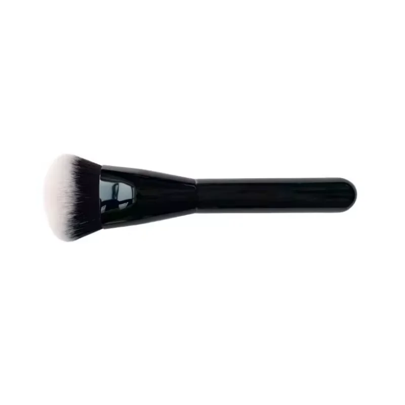 Newly Paste Highlight Brush Slanted Head Synthetic Hair Light Traceless Non-Eating Powder Slanted Black Foundation Makeup Brush