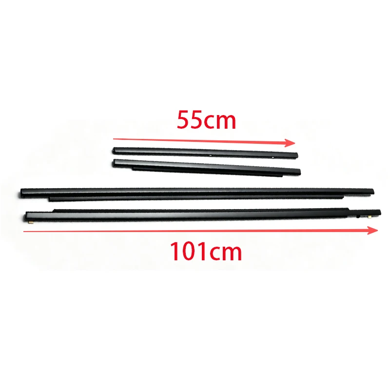 4Pcs Window Rubber Trim For Toyota FJ Cruiser 2007-2014 4 Doors Weatherstrip Seal Strips Rubber Door Moulding 68161-35073