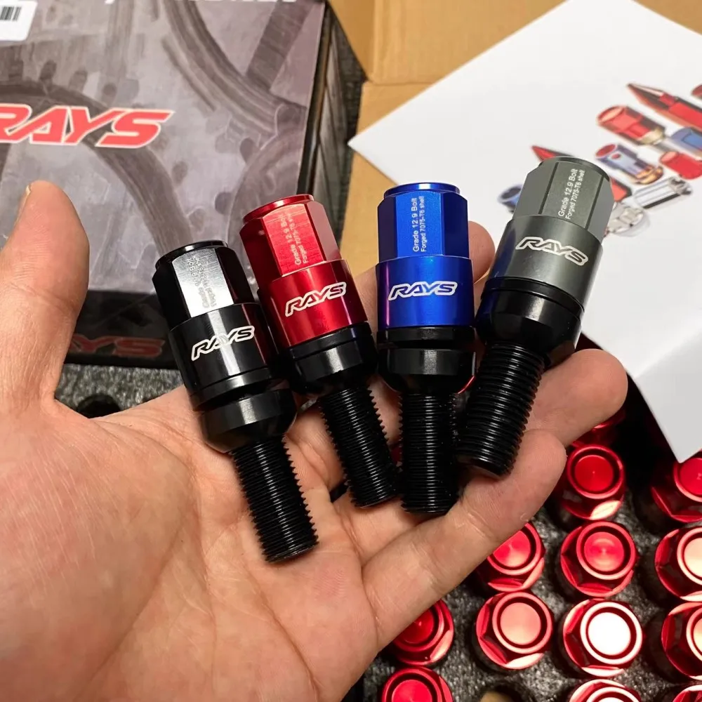 

German Car Model Modification RAYS Bolt Taper Seat/Ball Seat Universal M14X1.5/M14X1.25/M12X1.5/M12X1.25,20 Pieces