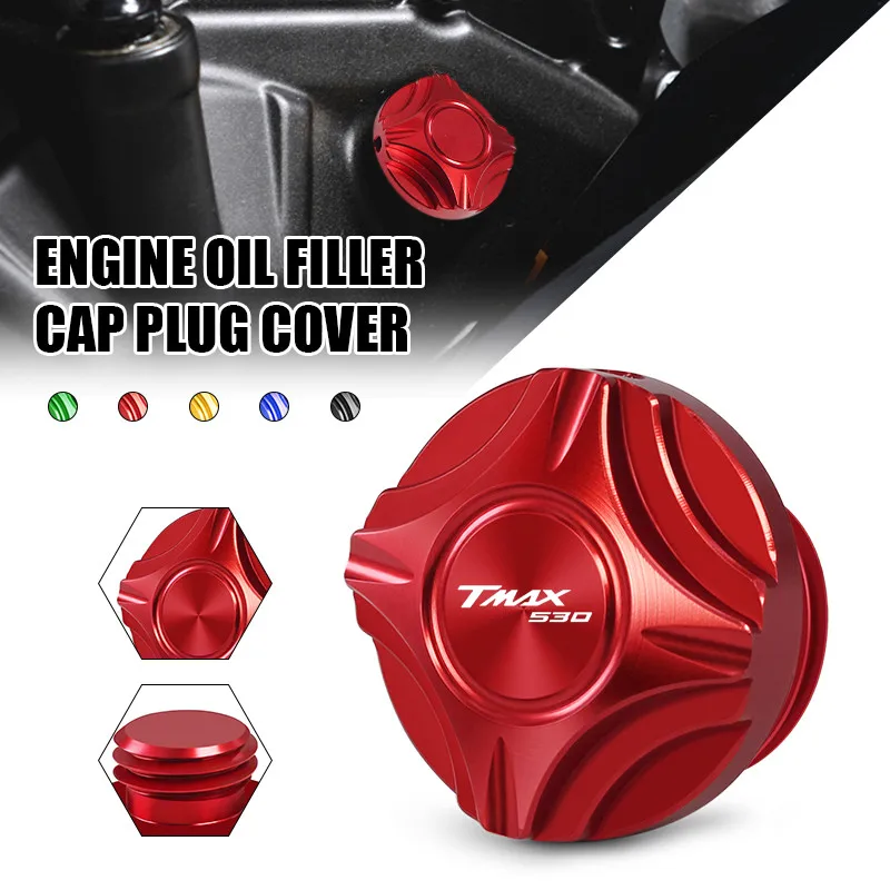 

M20*2.5 Oil Cap For TMAX530 DX/SX TMAX560 TECHMAX T-MAX 500 Motorcycle Engine Oil Filler Cap Protection CNC Oil Plug Cover Screw