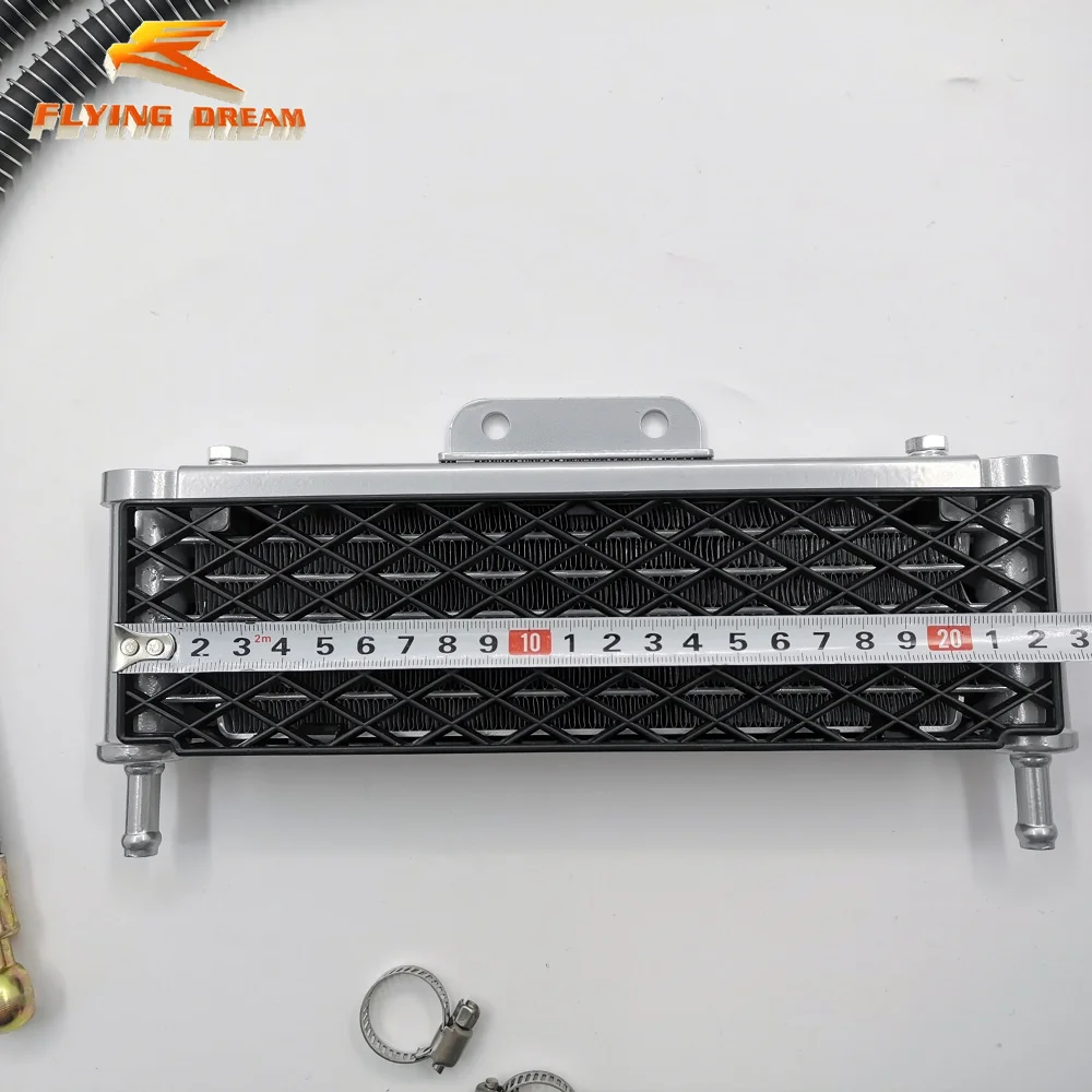 Motorcycle Engine Oil Cooler Radiator Kit Powersports Parts For YinXiang YX140 YX150 YX160 YX170 Zongshen ZS190 Z190 W190 - view 3
