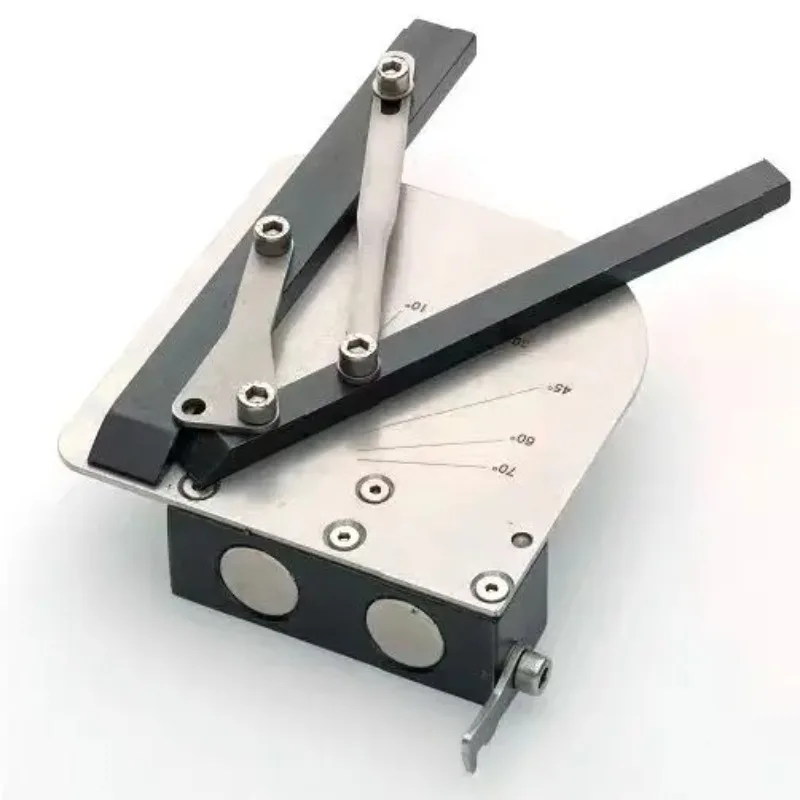 Magnetic Angle Positioner for Press Brake, Front Support Auxiliary Locator for Sheet Metal Bending