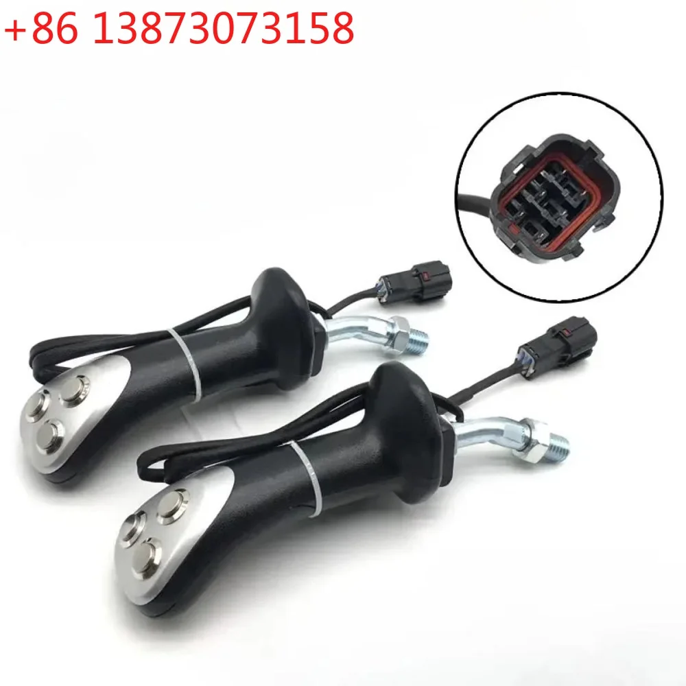 Excavator Three-button Wheel Digging Modified Wood Grabber Wood Grabber Wood Clamp Button Joystick Handle Glue