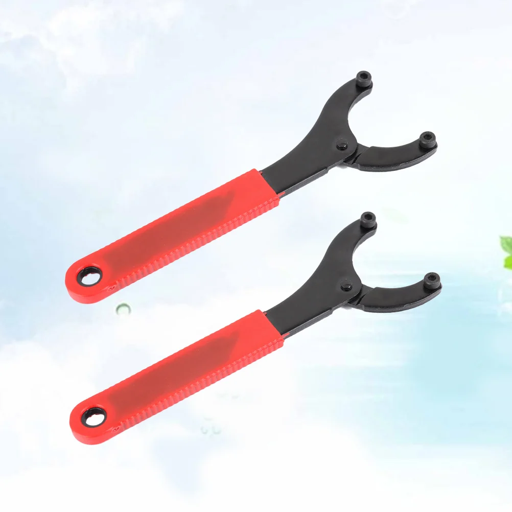 

2Pcs Eight Character Wrench Bicycle Tool Adjustable for Mountain Bike Bottom Bracket Repair Flywheel Lock Ring Installation