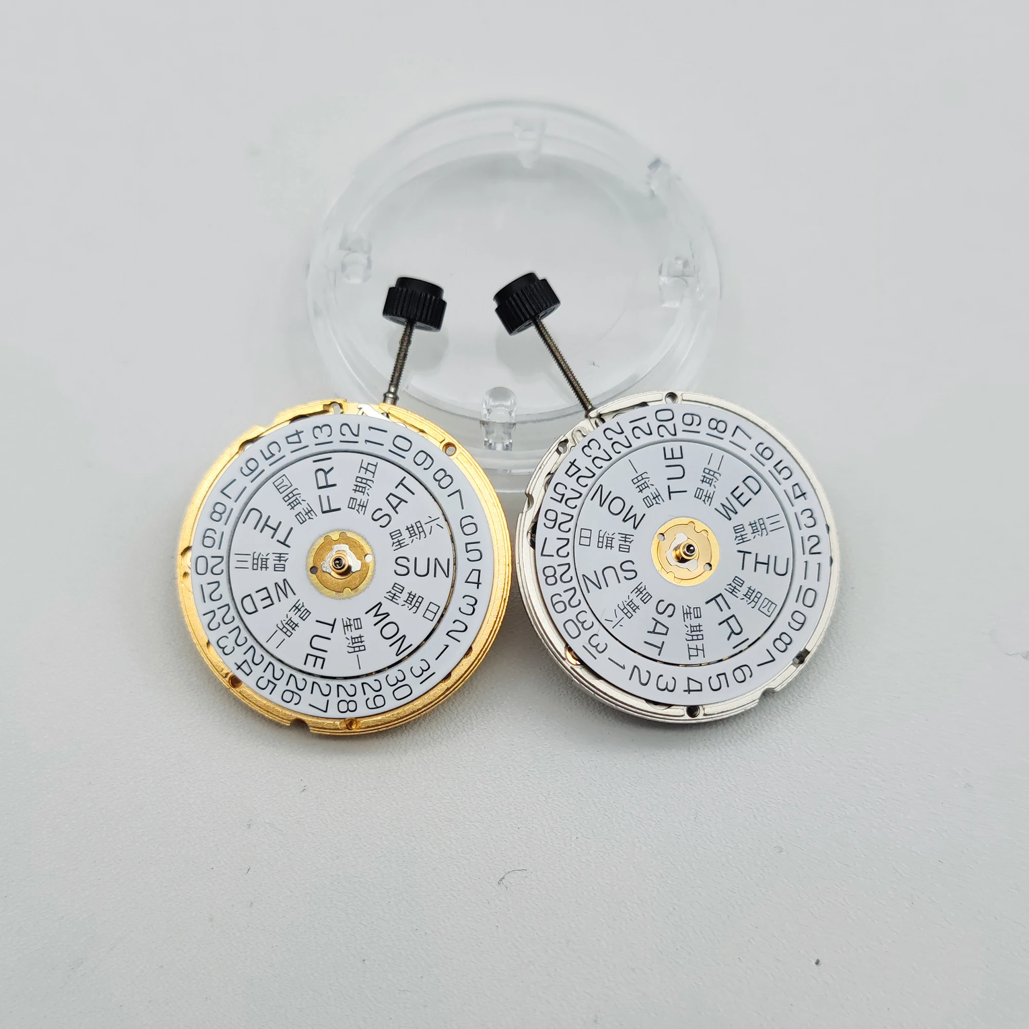 Original SW220-1 Mechanical Movement Dual Calendar Movement SW220 Watch Movement Date Calendar Winding Stem Replacement Parts