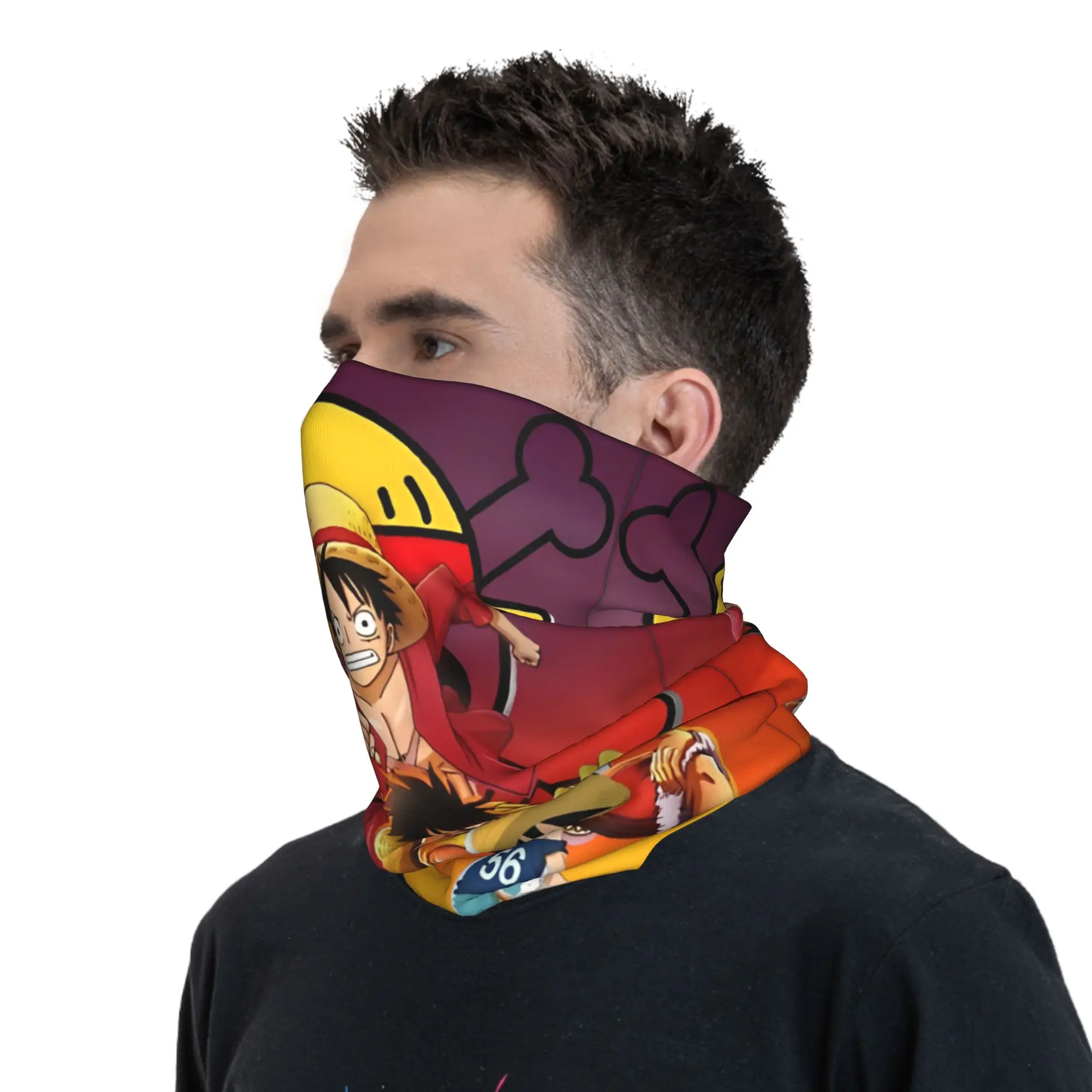 الكبار لوفي قطعة واحدة باندانا ميرش الرقبة الجراب مطبوعة التفاف وشاح متعدد الوظائف عقال لصيد الأسماك يندبروف