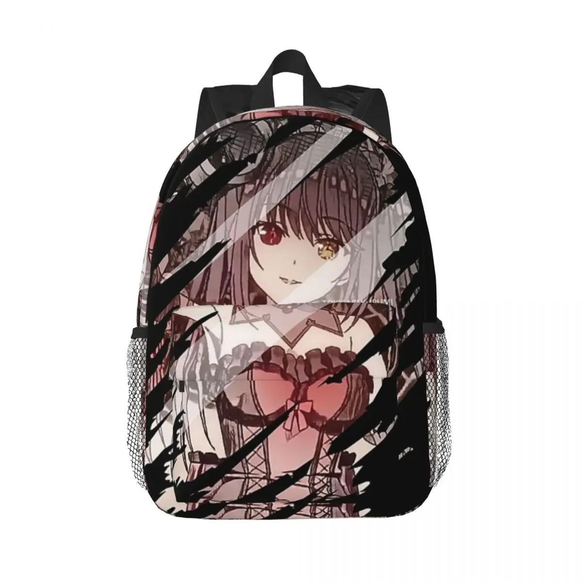 Date A Live, Kurumi Tokisaki Backpack Boys Girls Bookbag Casual Children School Bags Travel Rucksack Shoulder Bag Large Capacity